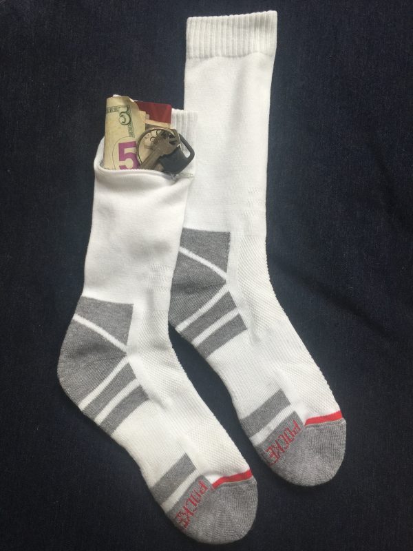 Socks with a secret and a purpose