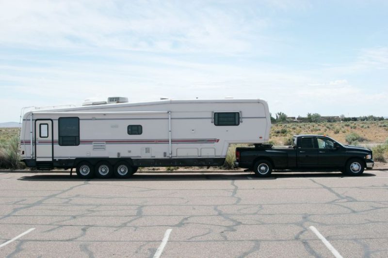 1173728 - truck pulling a recreational vehicle