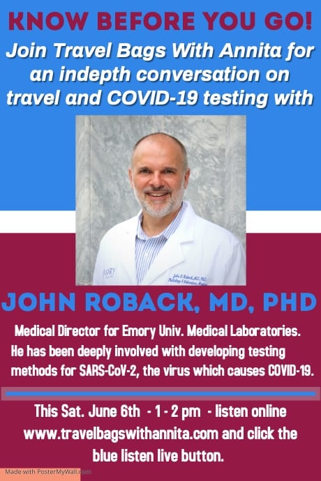 Destination:  COVID-19 and Travel – Know Before You Go with Dr. Roback