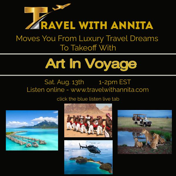 Destination:  Luxury Travel With Art In Voyage  Aug. 13, 2022