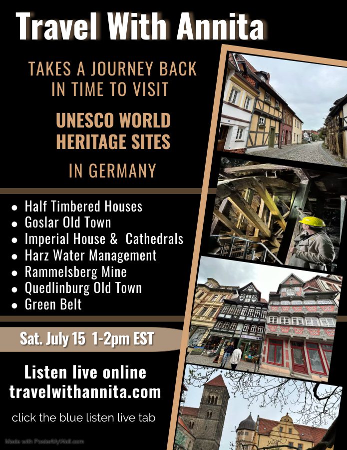 Destination:  Germany UNESCO World Heritage Sites  – Goslar and Lower Saxony and Saxony Anhalt.